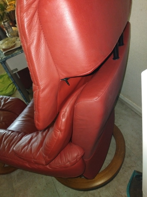 Fauteuil anti-stress avec repose-pieds