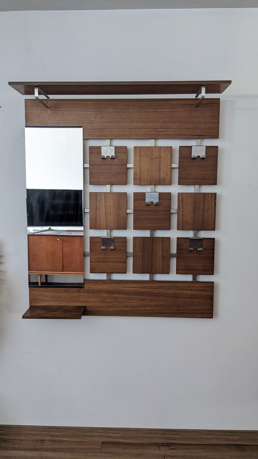 Scandinavian wall-mounted coat rack