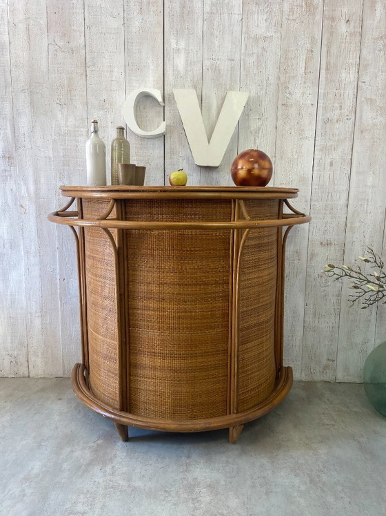 Image 1 of Vintage rotan bar