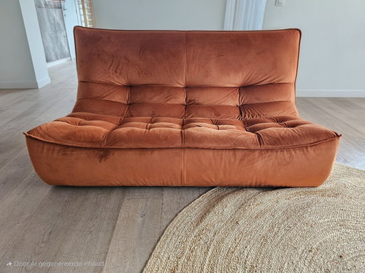 Happy 2 posti e poltrona in velluto