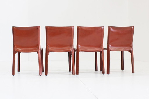 Cassina Cab 412 Esszimmerstühle Mario Bellini Satz von 4