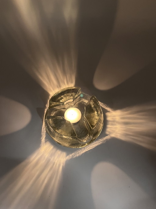 Solid Glass Candlestick