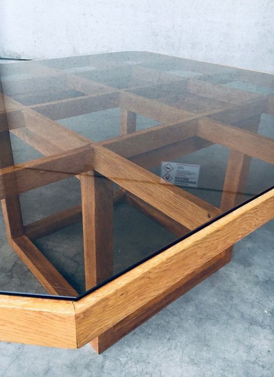 Image 1 of 1980's Postmodern Design Octagonal Square Dining Table
