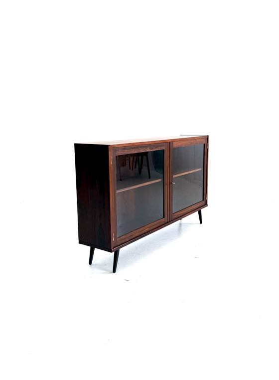 Vitrine vintage danoise en palissandre des années 60 – Glass, Wood (photo 5 of 7)