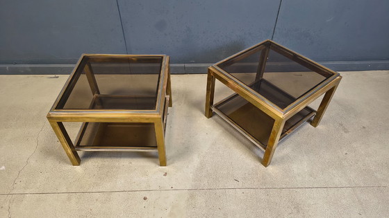 Image 1 of Pair of side tables by Jean Charles, 1970s 