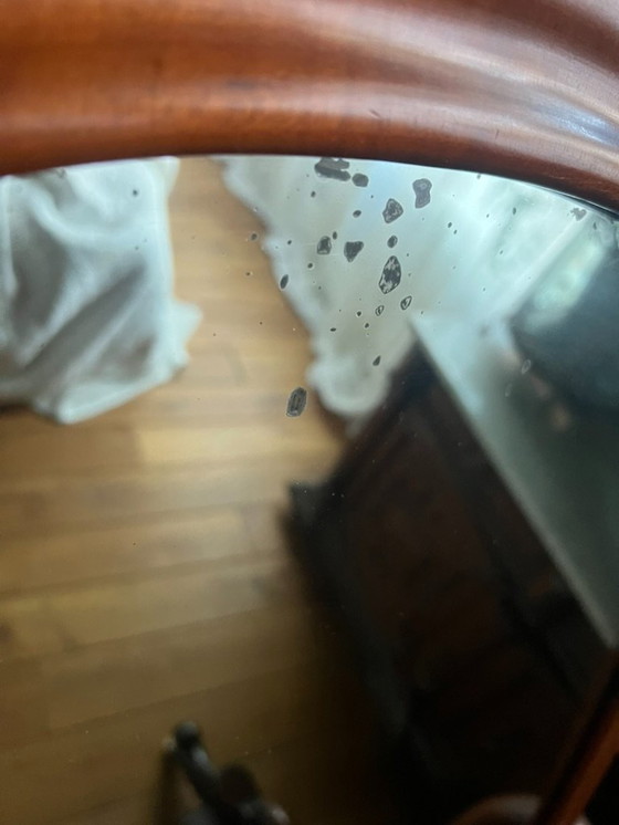 Image 1 of Ganzkörperspiegel aus Mahagoni aus dem 19. Jahrhundert