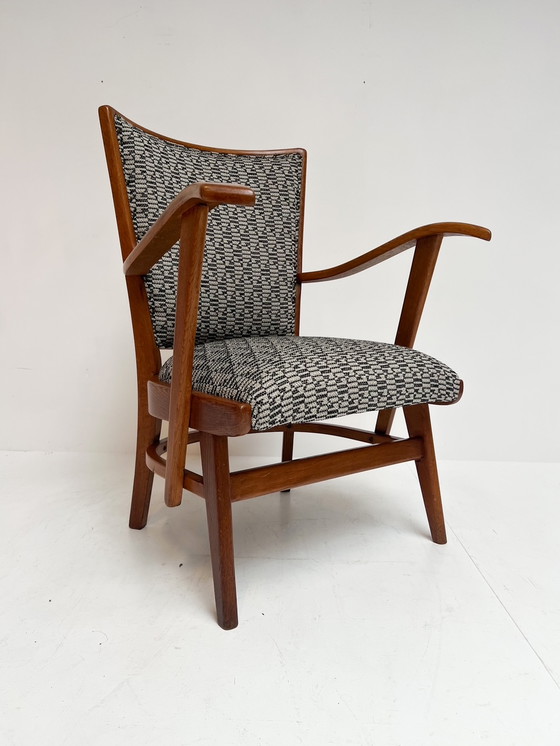 Image 1 of Fauteuil vintage retapissé, 1960's