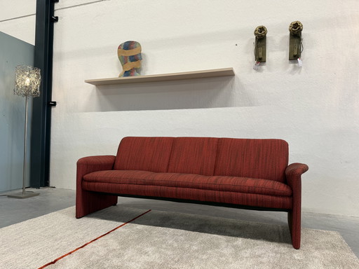 Leolux Evidence Catalpa 3-seater sofa black red