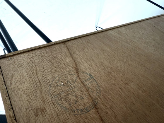 Image 1 of 2x mobile a muro vintage a forcina, Silkenborg Møbelfabrik '70