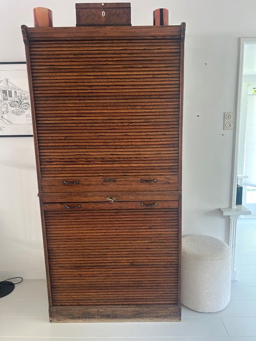 Notariskast / Postkast – kasten, Metal, Wood
