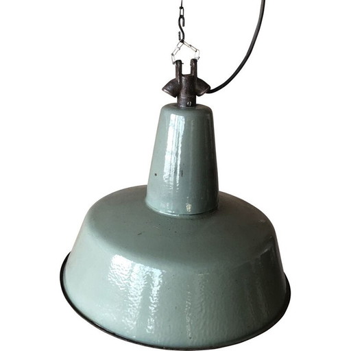 Lampada da soffitto della fabbrica industriale Wikasy A23, anni '50