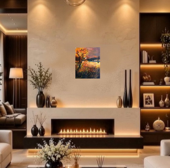 Sunset in Tuscany – P. Lesieur, Objets d'art, Toile (photo 5 of 5)
