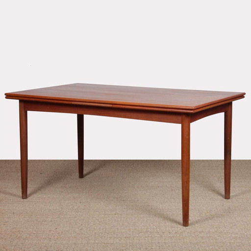 Table de repas scandinave vintage extensible des années 1960