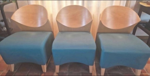 3 Fora Form model "RAV" vintage Scandinavische design fauteuils