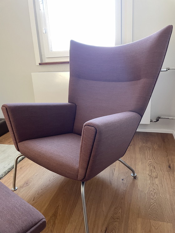 Image 1 of Sillón reclinable con reposapiés Carl Hansen & Søn CH445 Wingchair.