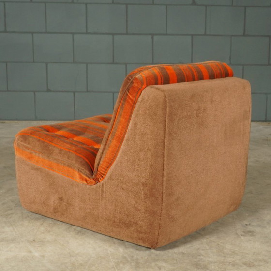 Image 1 of Midcentury modulaire zithoek/zitgroep – velours – jaren 70