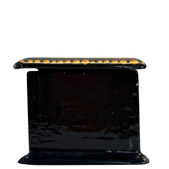 Vintage Lacquer Box with Caravan Scene – Hand-painted – Decorative Objects (photo 5 of 5)