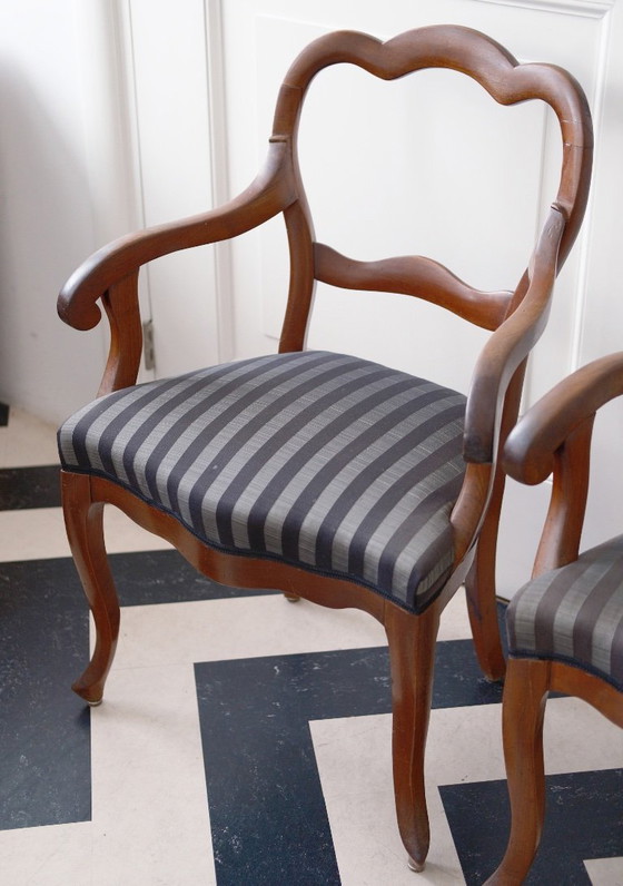 Image 1 of Set di 2 poltrone antiche londinesi con crine di cavallo