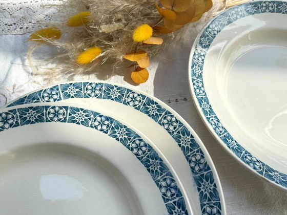 6 Piatti Fondi Longchamp 'René' in Ironstone Blu – Stoviglie (photo 5 of 16)