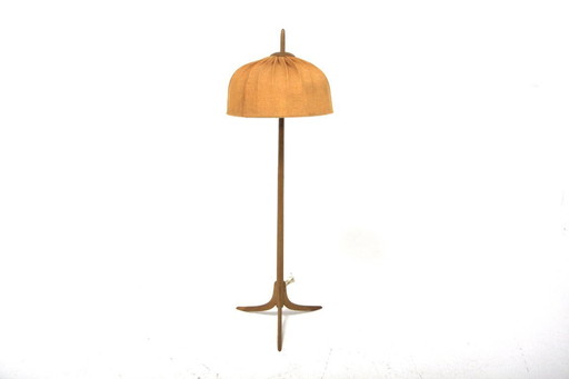 Scandinavian oak floor lamp, Sweden, 1960