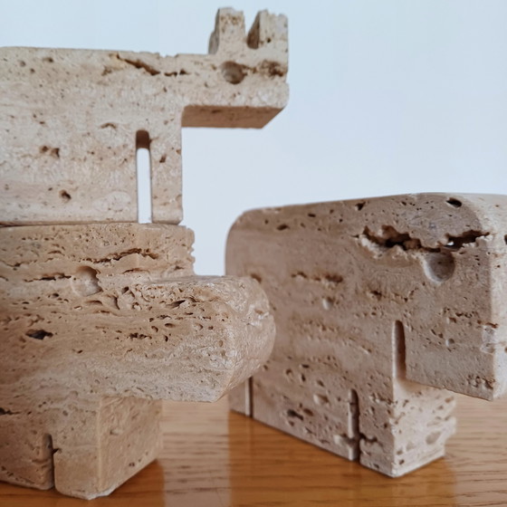 Image 1 of Travertin-Tiere (3er-Set)