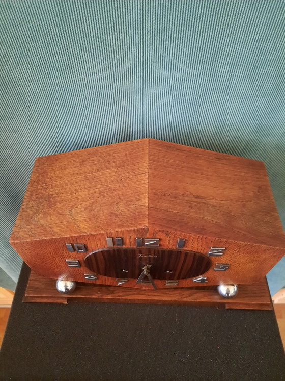 Vintage Junghans Klok – Klokken, Wood, Chrome (photo 5 of 15)