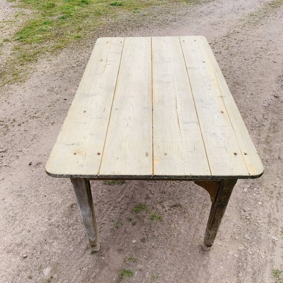 Image 1 of Ancienne Table de Ferme 1m60