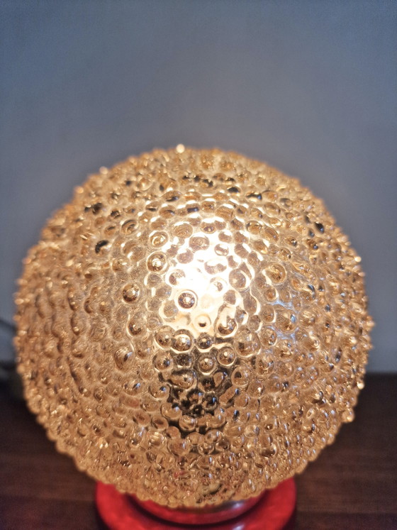 Space Age Table Lamp Bubble Glass – Metal (photo 3 of 5)