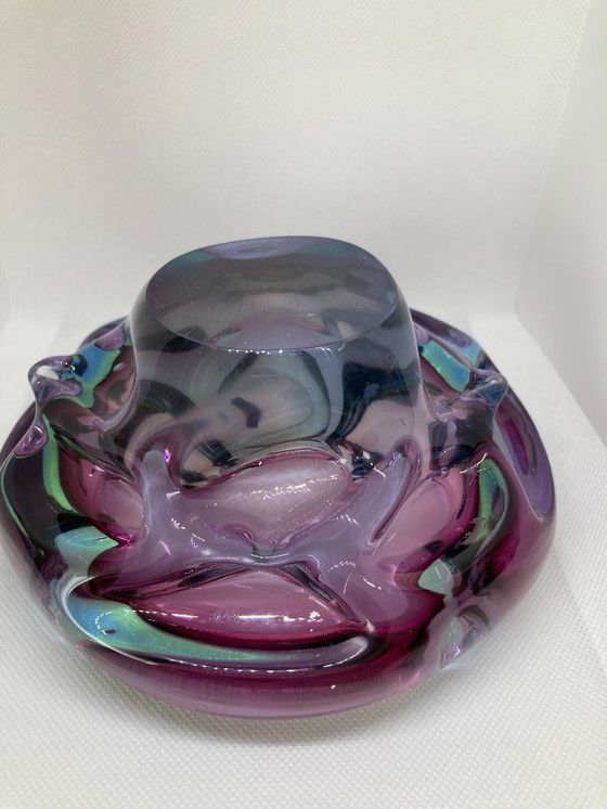 Image 1 of Trinket dish/shell-shaped ashtray in Murano glass, 1.4 kg, Italy, 1970