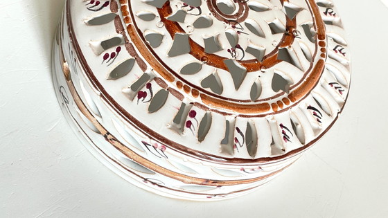 Image 1 of Lámpara de pared de terracota esmaltada artesanal en el centro de Burdeos