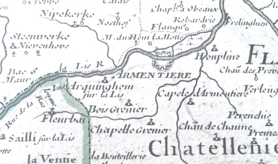 Perfekt gerahmter Stich von 1711: Artois – Delisle - Derosier – Lithographien & Drucke, Paper (photo 2 of 5)
