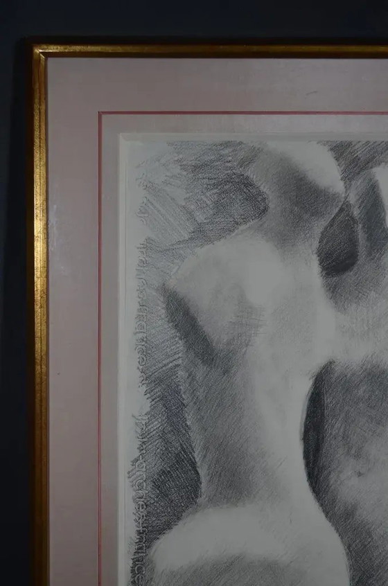 Gerard Ramon ( ) "Sculptural Forms" Dessin au Crayon Signé – Peintures et dessins, Paper, Glass (photo 6 of 10)