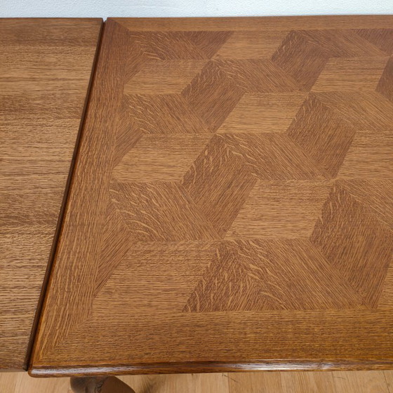Image 1 of Vintage landelijke eettafel eetkamertafel tafel hout uitschuifbaar