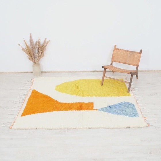 Image 1 of Tapis Beni Ourain Tissé Main Artisanale Traditionnelle 150/250 cm