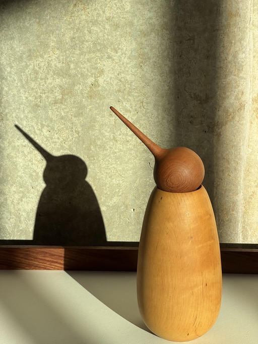 Deens houten vogelsculptuur