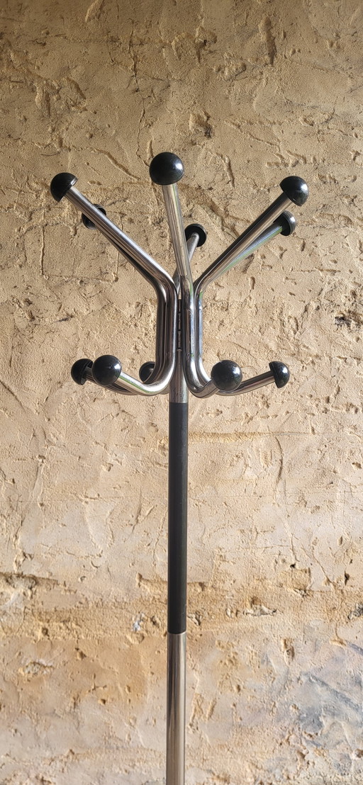 1960's Chrome Metal Parrot Coat Hanger