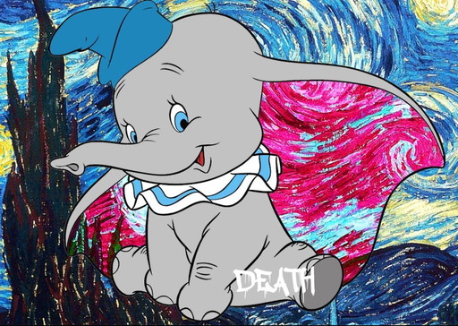 Death NYC - Dumbo X Van Gogh - screenprint with frame