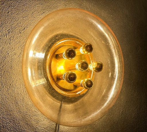 Vintage Glashütte Limburg lamp