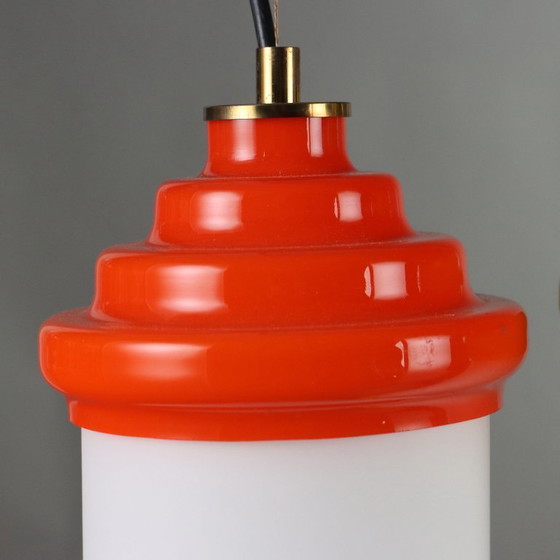 1960s Lamp with Colored Glass – Pendant lamps, Aluminium (photo 11 of 13)