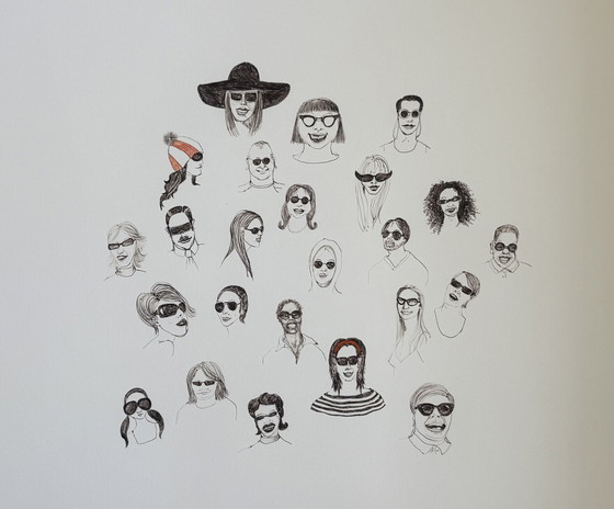 Image 1 of HEDWIGE JACOBS / drawing / SUNNY DAY / 2006, incl. frame