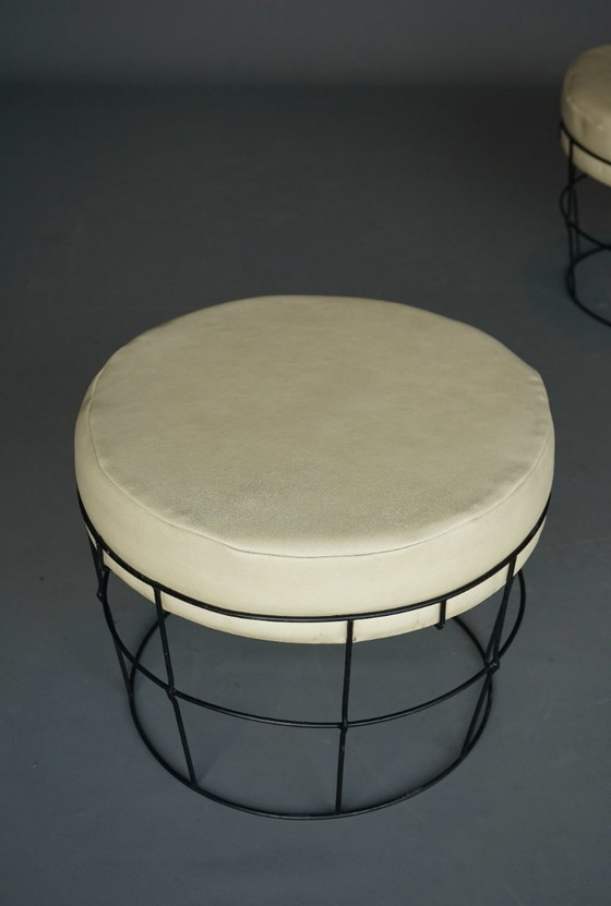 Mid-Century Modern Stools in the style of Panton, 1960s – Metal, Plastic (photo 5 of 14)