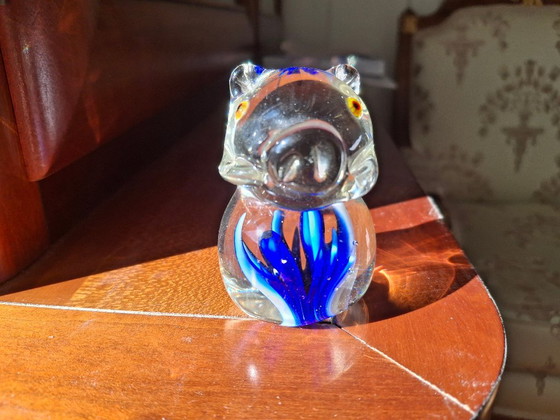 Set di 4 statuette di animali in vetro con inclusioni colorate, alte 9 cm. – Oggetti decorativi, Glass (photo 6 of 9)