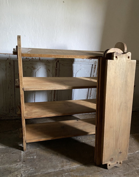 Two antique solid pine floor-standing Bookcases – vintage, Wood (photo 2 of 14)
