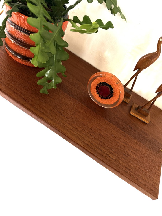 Image 1 of Étagère murale vintage en teck des années 60