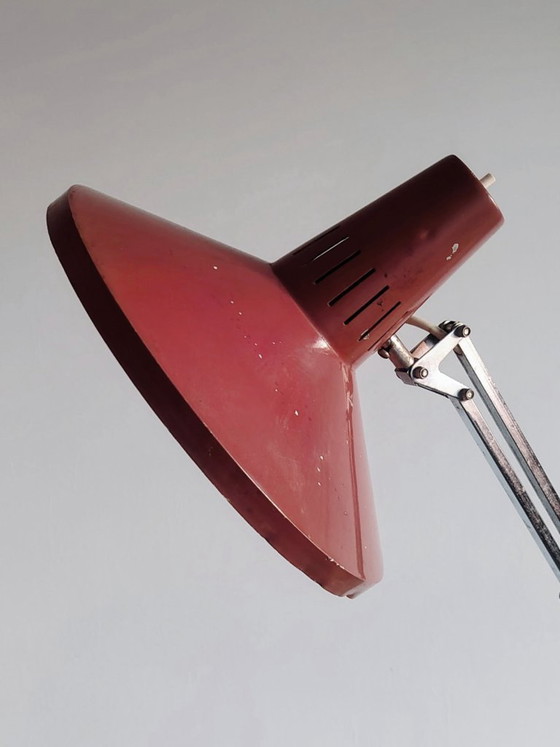 Image 1 of Terry Hala architectural industrial  table lamp. by H. Busquet for Hala,