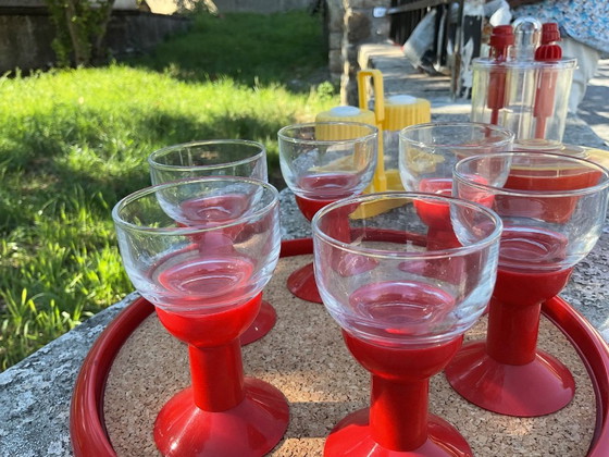 Bicchierini da liquore e vassoio Bodum Jr. '80 – Bicchieri e caraffe, Glass, Plastic (photo 4 of 6)