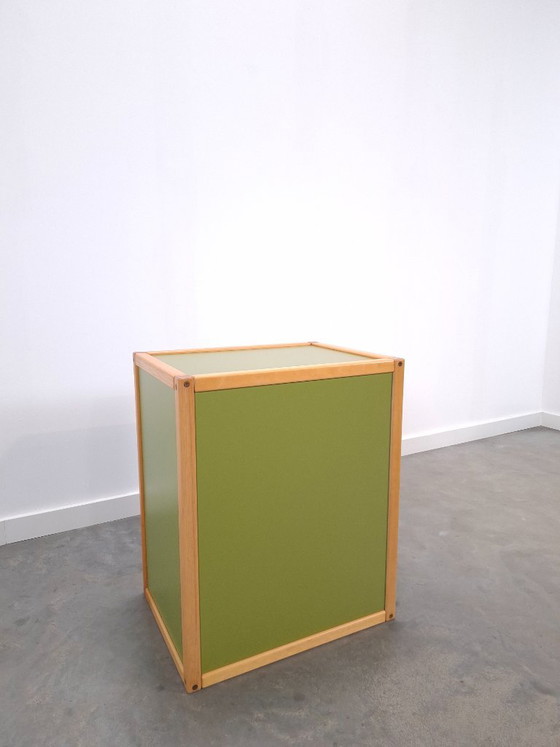 Design Flötotto Profilsystem Mobile modulare – 4 parti – Faggio verde, Mobile 1 – Credenze, Glass, Wood (photo 23 of 24)