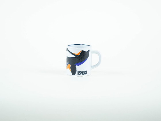 Image 1 of Porzellanbecher, dänisches Design, 1982, Designerin: Inge-Lise Koefoed, Hersteller: Royal Copenhagen