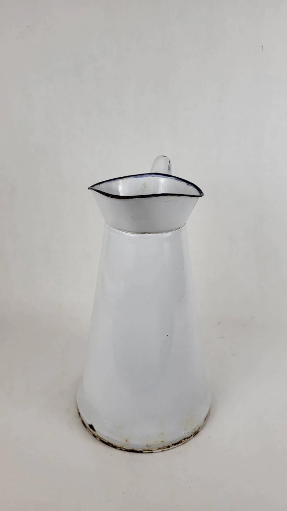 Enamelled sheet metal jug – Glass & Decanter, Vintage (photo 4 of 7)