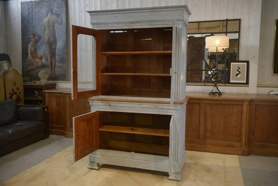 Nineteenth-century two-body buffet in cherry wood. – Display cabinets, Vintage (photo 10 of 13)